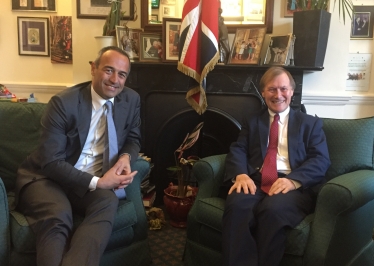 Sir David met with Ernesto Sicilia, Managing Director of Trenitalia UK